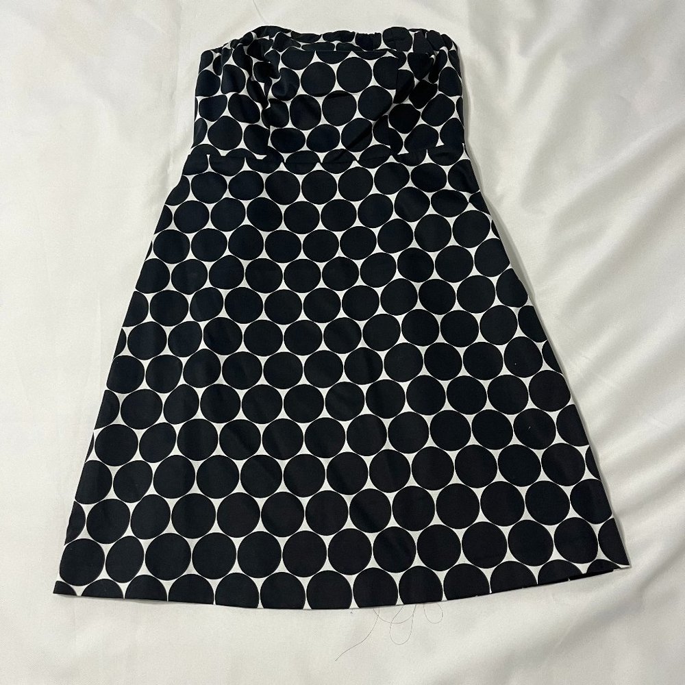 The Limited Strapless Polka Dot Dress